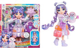 Rainbow High Winter Wonderland - Skyler (blå) - 28 cm Hidden Magic Water Accumulating Snow Fashion Dukke med snemandssæt, velegnet til 4-12 år gamle børn og samlerdukker Naty Shop Violet (lilla)