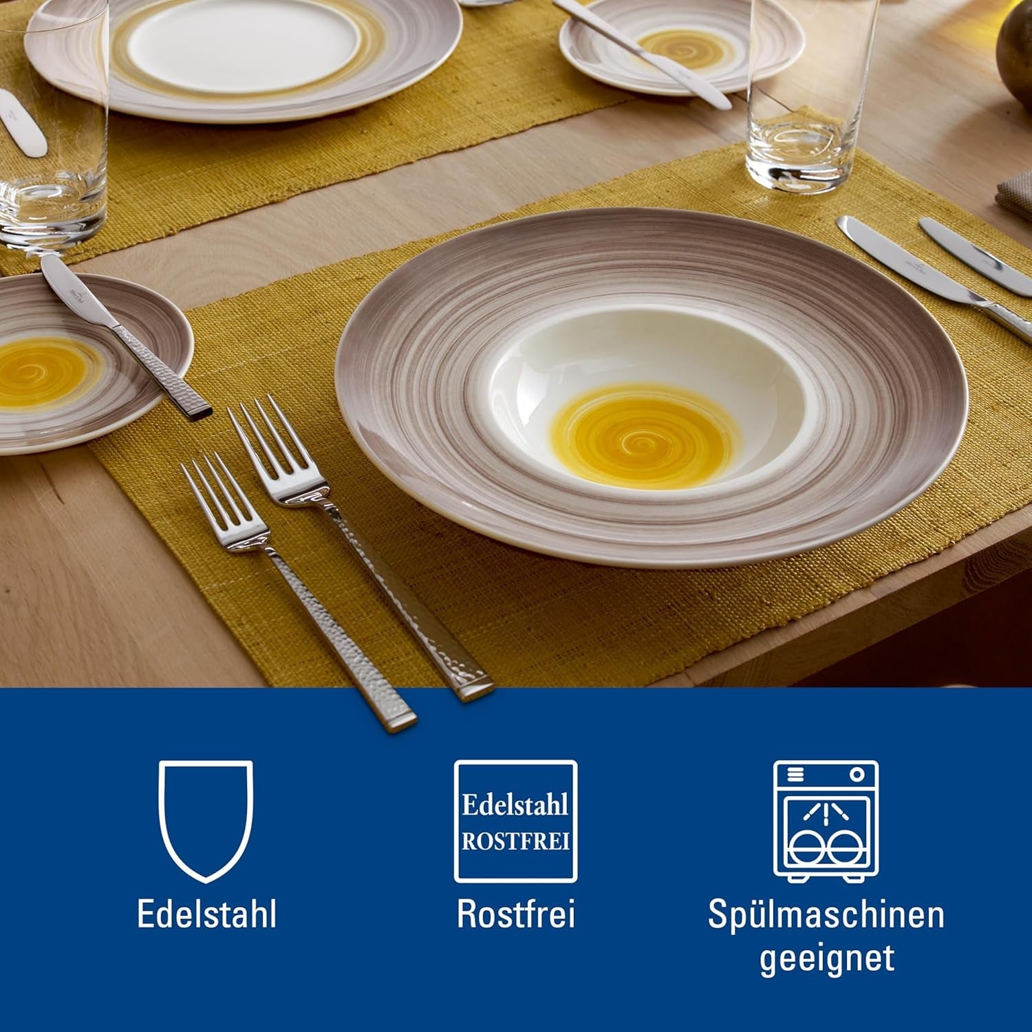 Villeroy & Boch Blacksmith bestiksæt til op til 6 personer, 24 dele, rustfrit stål