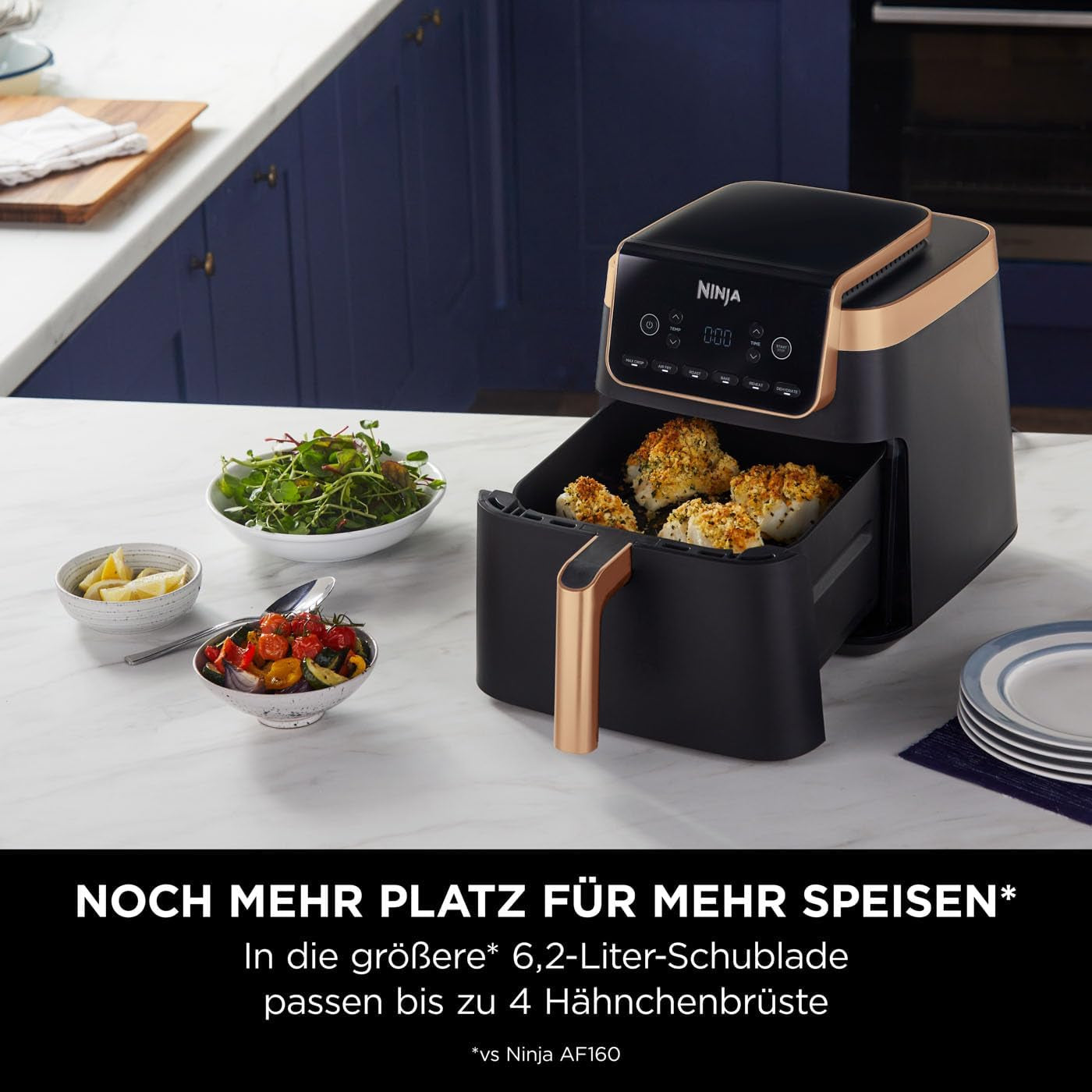 Ninja Air Fryer MAX PRO AF180EUCP, 6,2 liter, oliefri Naty Shop Appliances