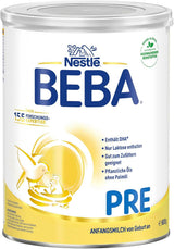 BEBA PRE Initial mælk fra fødslen, babymad med DHA, kun laktose, ingen palmeolie, pakke 3 (3 x 800 g) Naty Shop