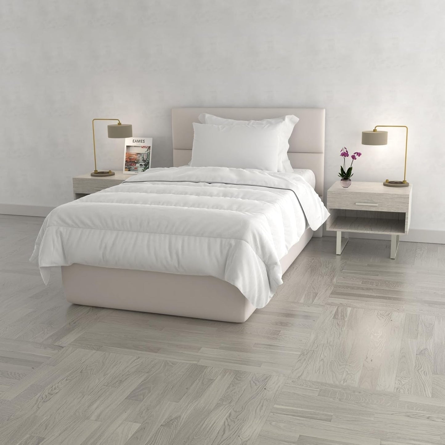 Prestige Quilt Made in Italy, sommer, hvid, 250 X 200 Cm Dyner og dyner Naty Shop Hvid 200 X 200 Cm