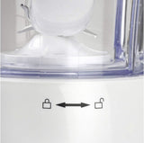 Girmi FR46 Elektrisch mixer, 1,5 liter, 2 Geschwindigkeiten Mit Pulse-Funktion, 4 Edelstahlklingen, Messbecherdeckel, Messbecher Mit Scale, Sicherheitseinrichtung, Weiß/Rot Kitchen Naty Shop