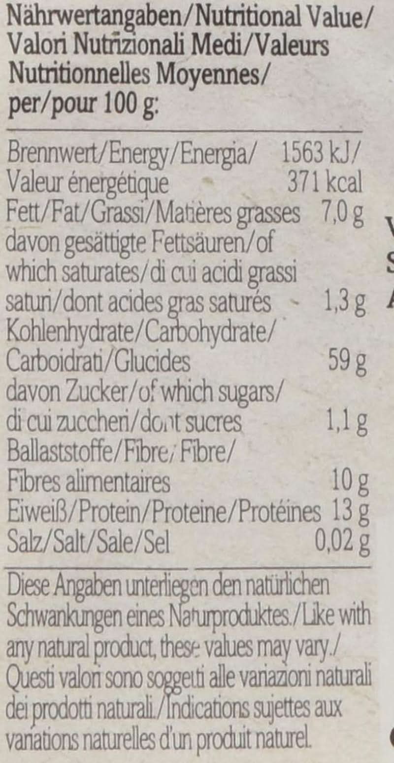 Verival Oatmeal - Økologisk, pakke med 6 x 500 gram Cereale Naty Shop