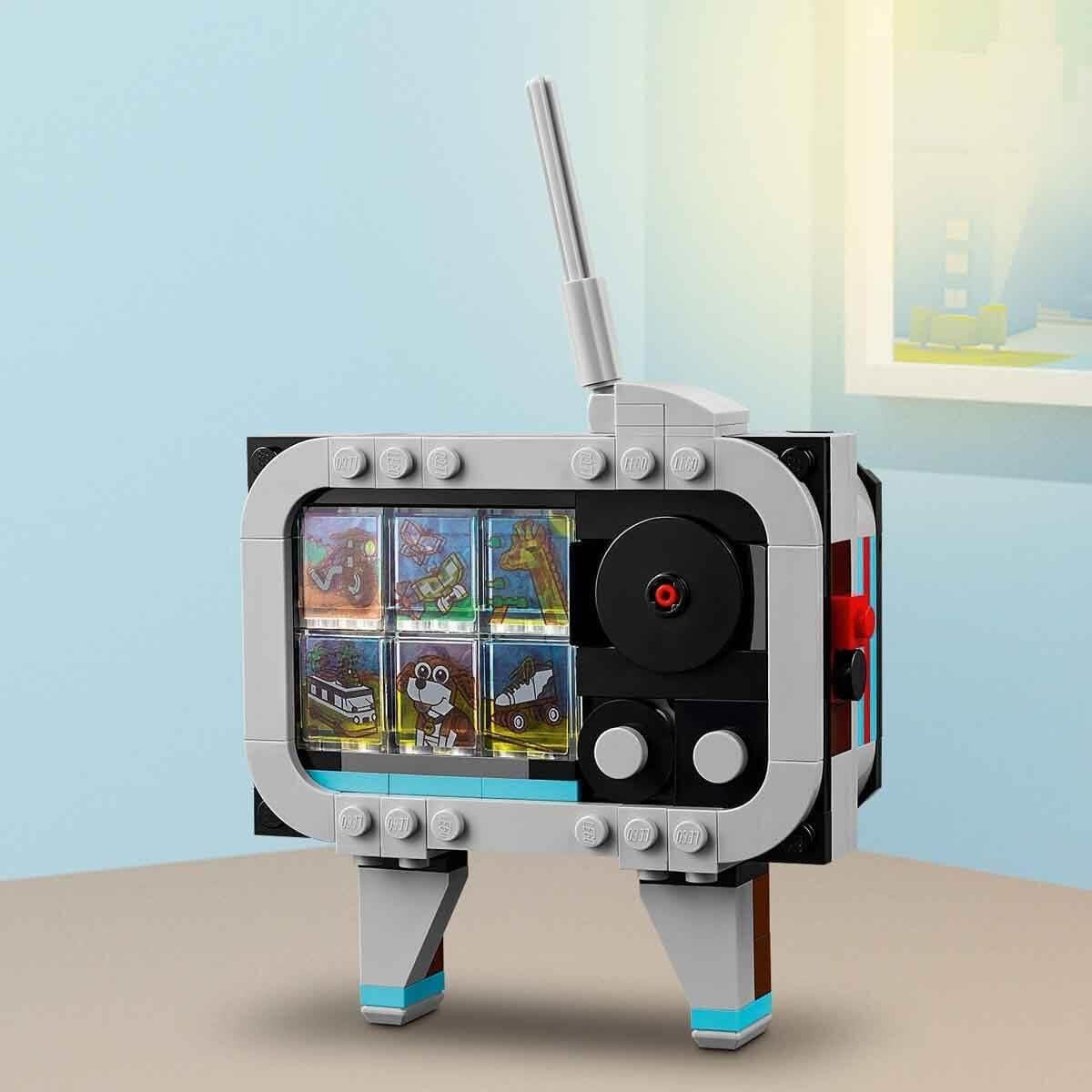 LEGO Creator 3In1 retro kameralegetøj, videokamera, tv-apparat, skrivebordsdekorationer til børn eller soveværelsestilbehør, fotografigaver til piger og drenge 8 år 31147 Byggesæt Besuche den LEGO-Store