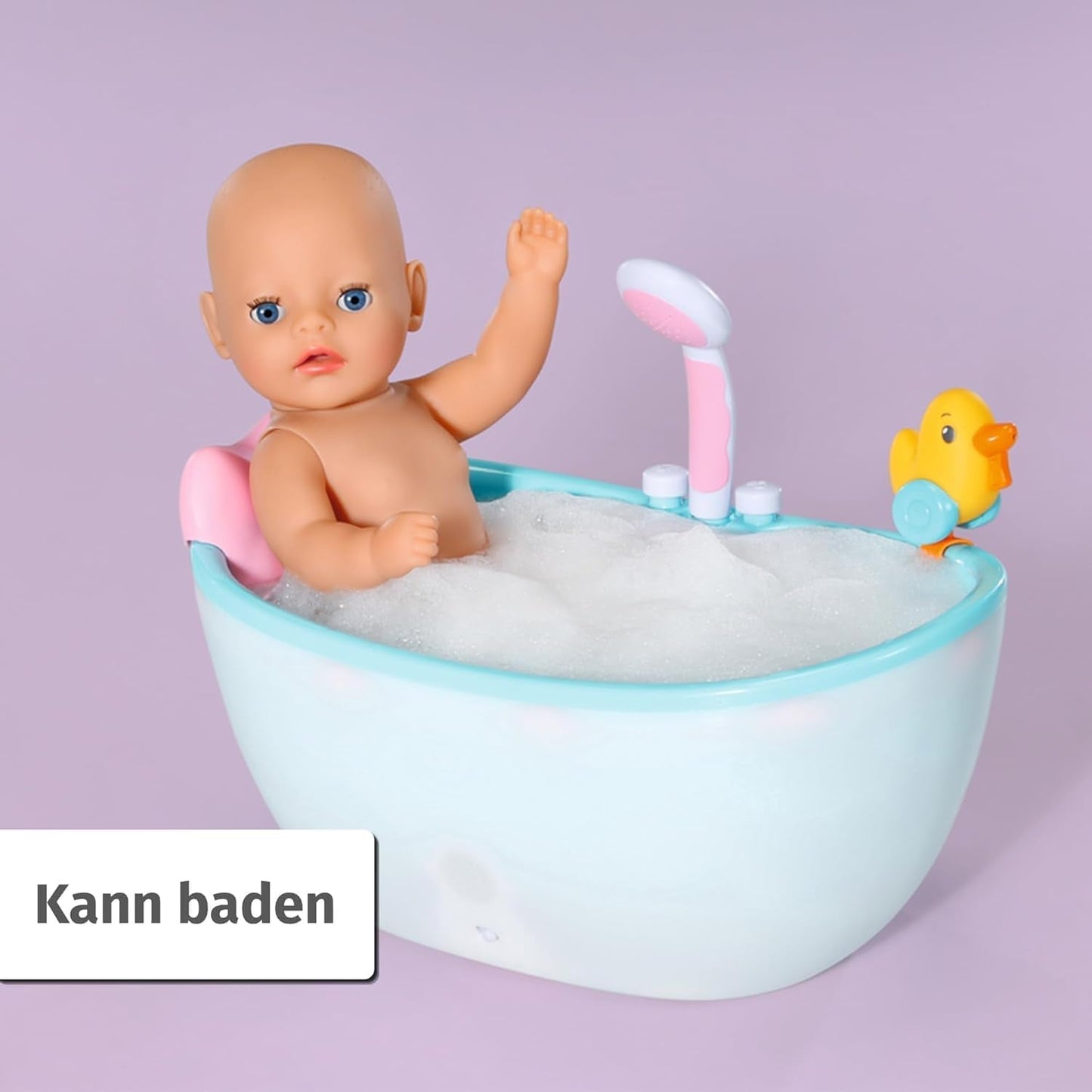 BABY Born Lena (pige) 36 cm, dukke med 7 funktioner til børn fra 1 år, fungerer uden batteri, stor dukke 36 cm, 834596 Zapf Creation, pink Naty Shop dukker