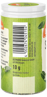 Ostmann Gewürze - Sage gerebelt | Würziges Kräuteraroma für Fleisch- und Gemüsegerichte | 10 g i dosis