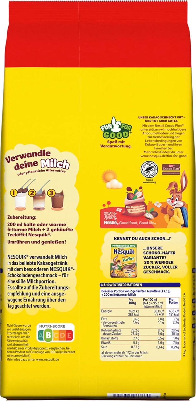 Nestlé, kakaopulver til blanding i mælk, 1 kg kakao og varm chokolade Naty Shop