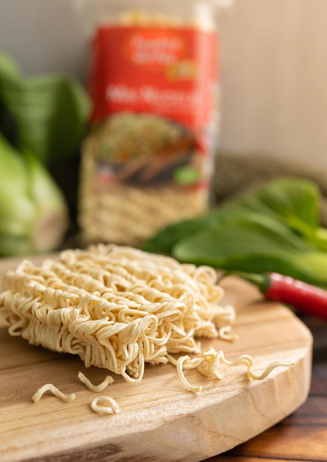 Bambushave - Mie Nudler | Instant nudler til asiatisk køkken | Ideel til wok-retter eller supper Veganere | 250 g pose