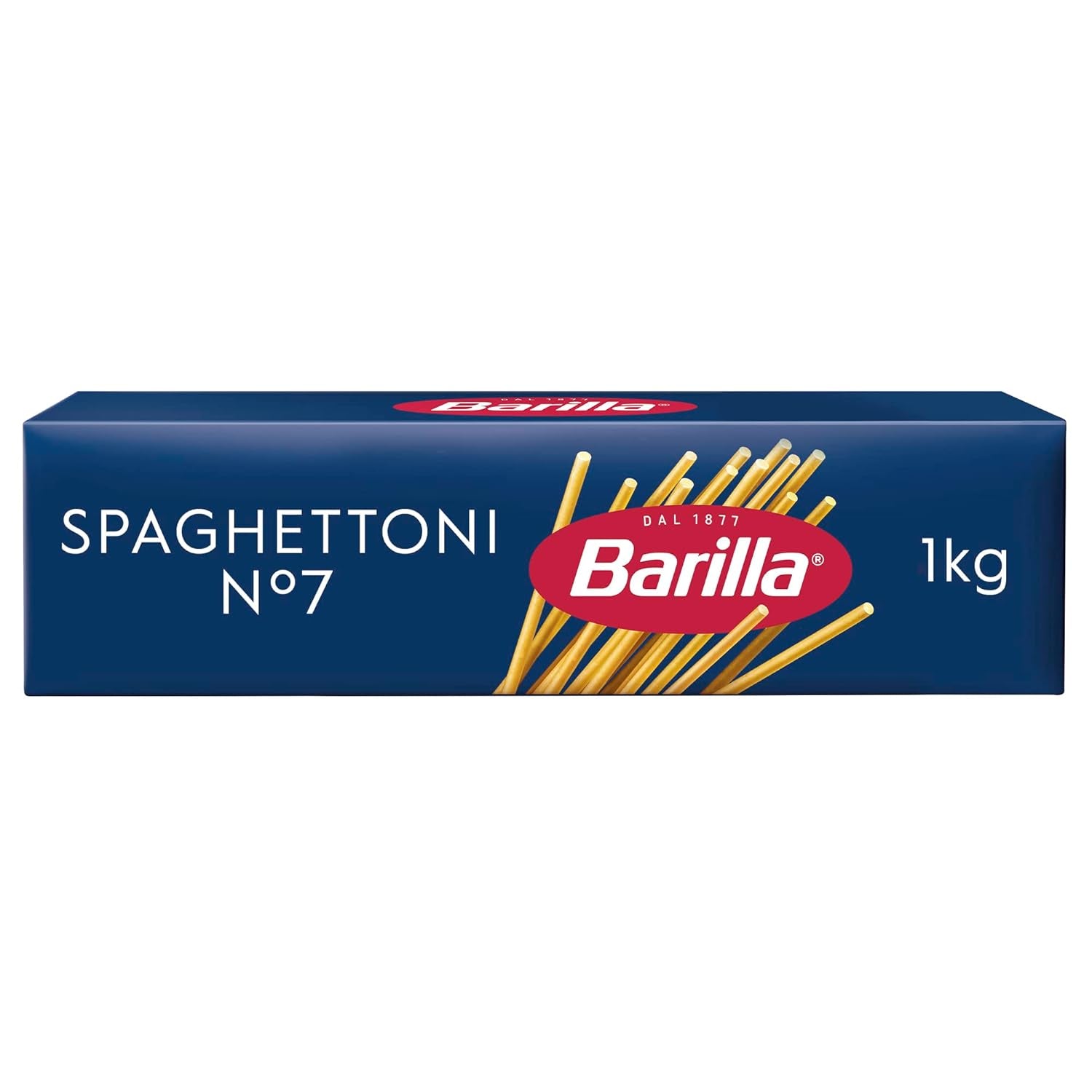 Barilla Pasta Klassische Spaghetti n.5 fra højkvalitets Hartweizen immer al dente, (1 x 500 g), smagløs