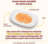 Almo Nature HFC Naturligt vådfoder til katte - Assorterede opskrifter med kylling - 6 x 70g