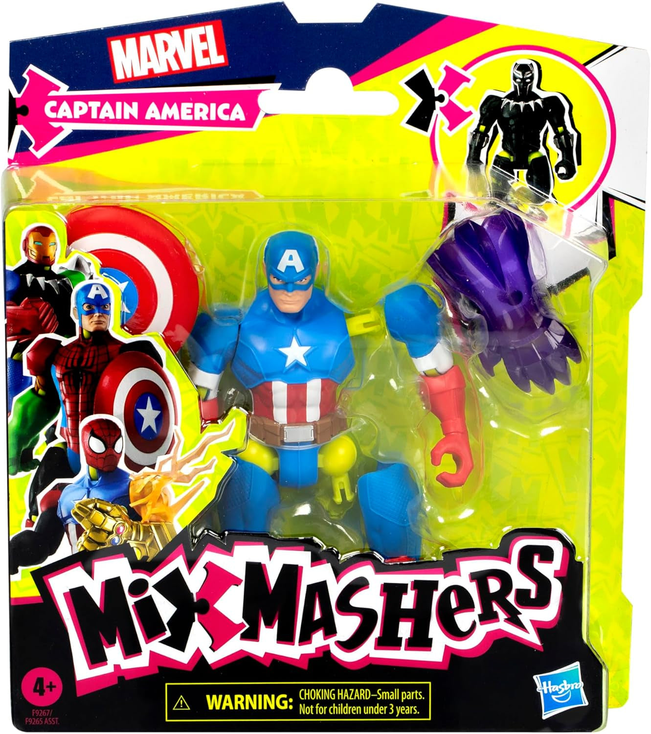 Mixmashers Marvel Captain America Avengers Mix-og-match actionfigurer og tilbehør Actionfigurer Naty Shop