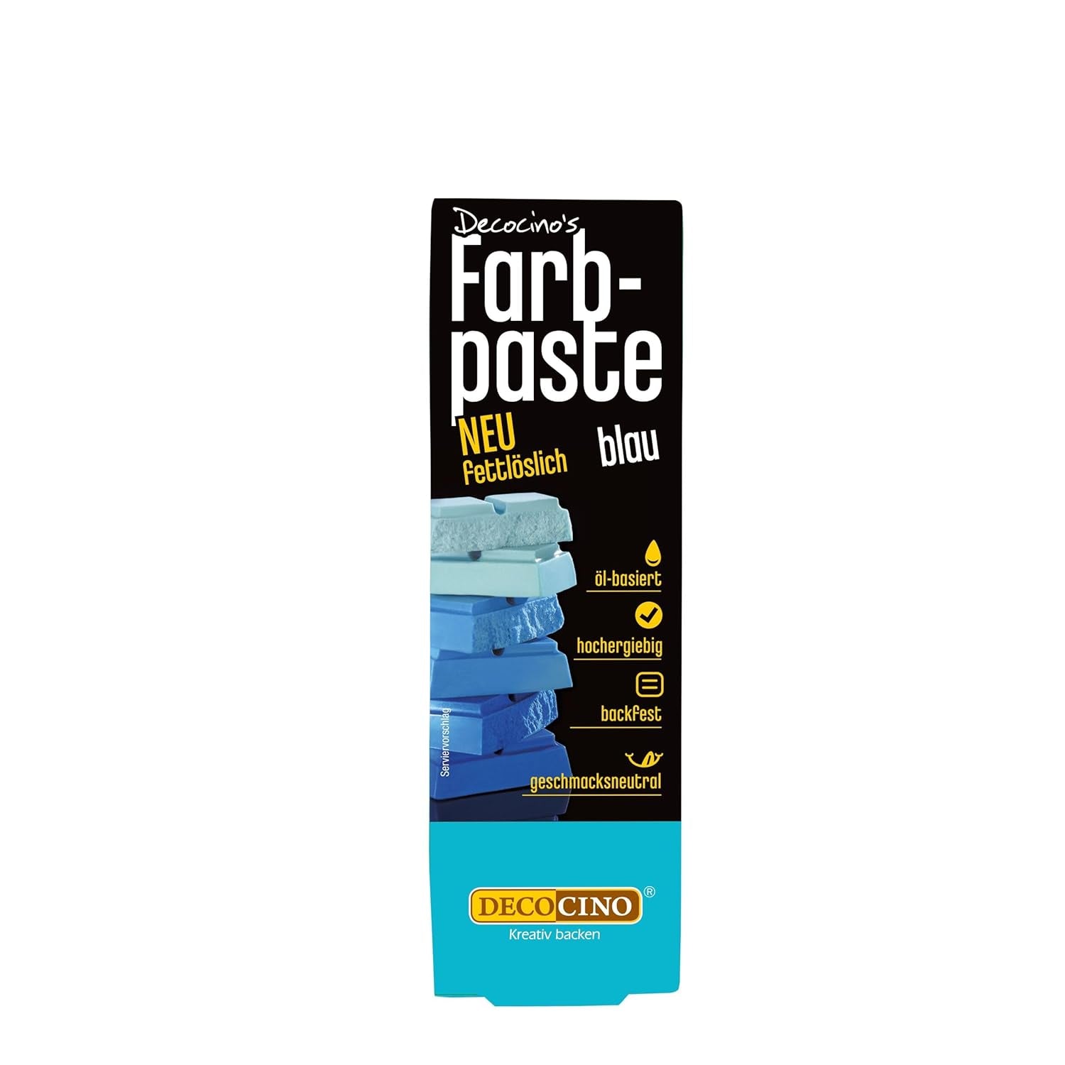 DECOCINO Gul fedtopløselig farvepasta - 15 g - Oliebaseret madfarve, ideel til farvning af chokolade, smørcreme, fondant eller småkagedej