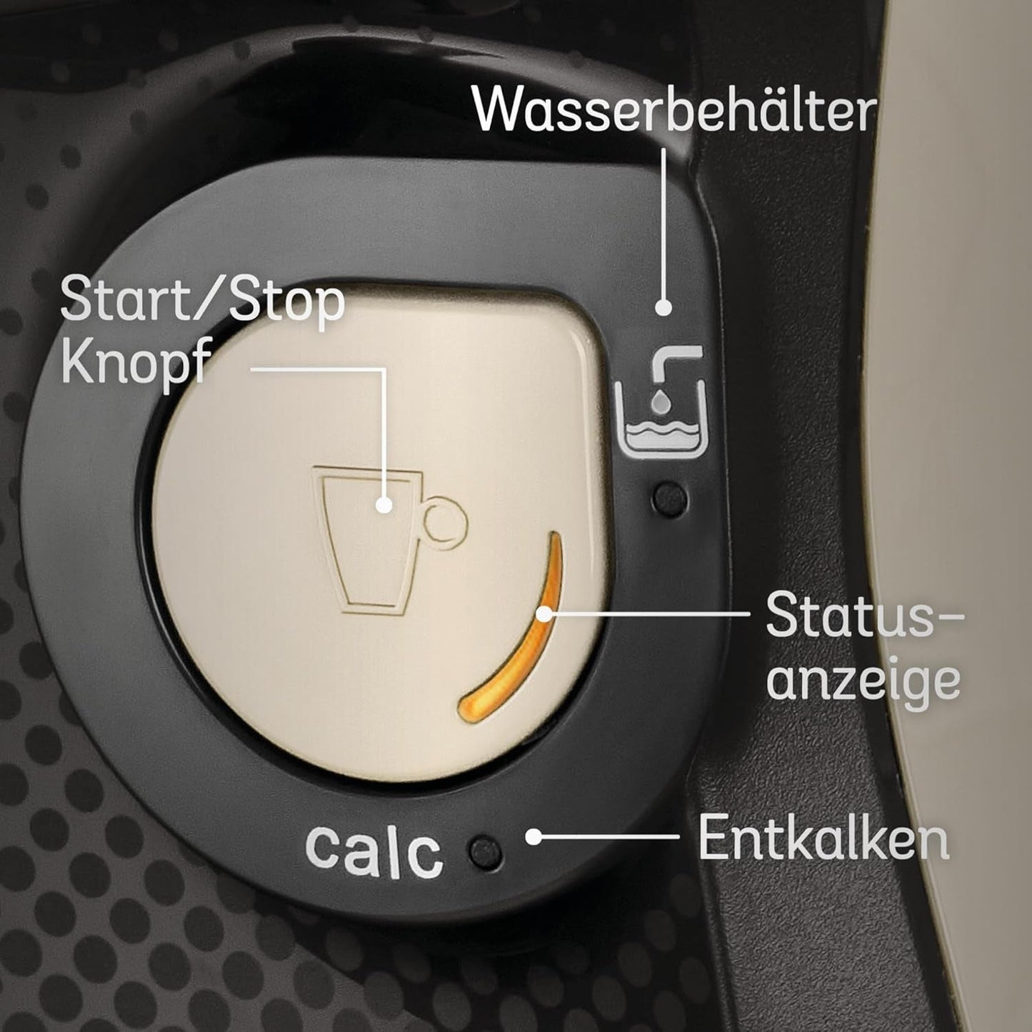 Bosch Tassimo Happy Friendly TAS107E Kapsel Espressomaskine, 70+ drikkevarer, velegnet til alle kopper, Auto-Stop, Bæredygtig, Perfekt Dosering, Pladsbesparende, 1400W, Creme/sort