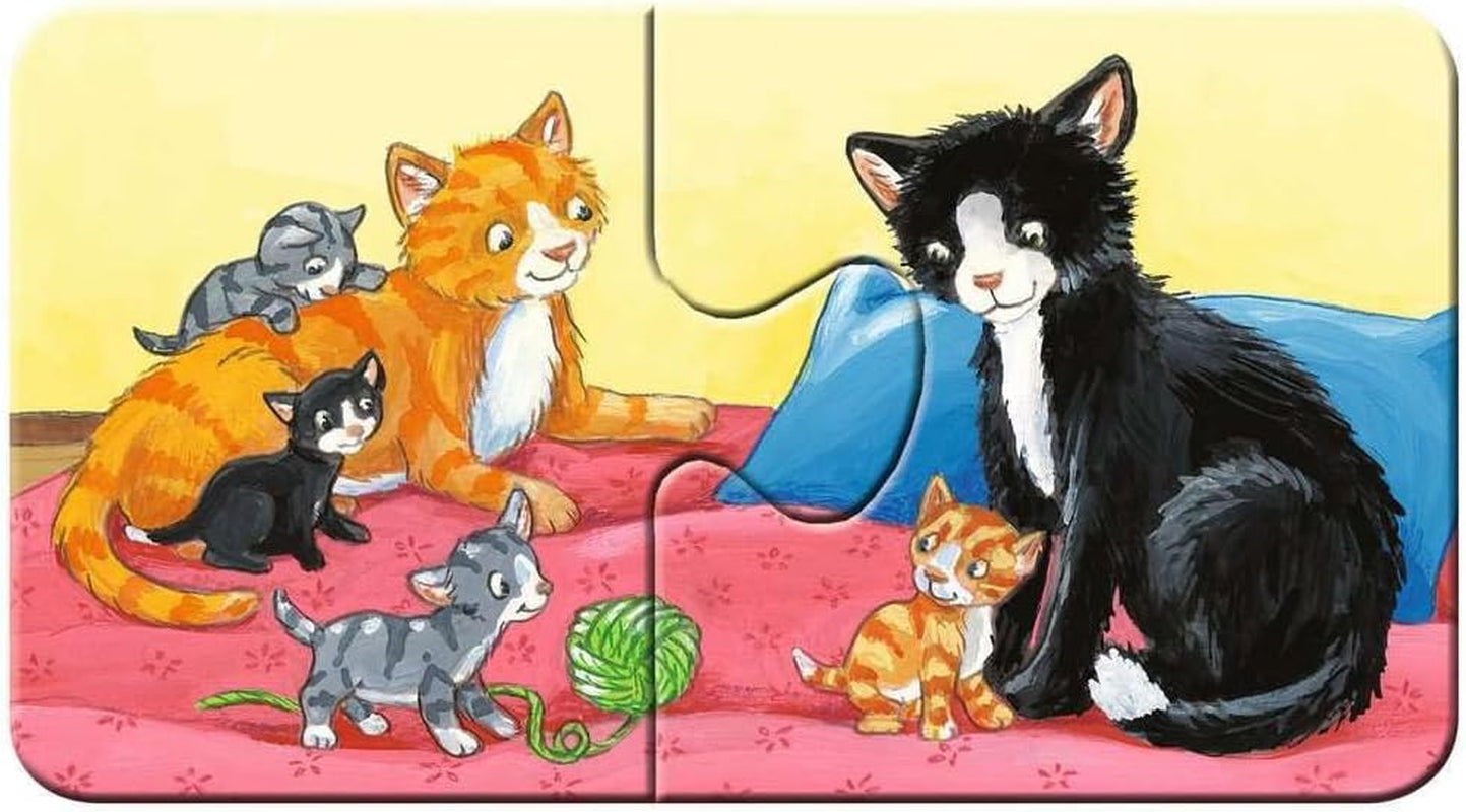 Ravensburger Puslespil til børn - 05072 Farm Animal Families - Mit første 9X2 puslespil - Puslespil for 2-årige Puslespil Naty Shop