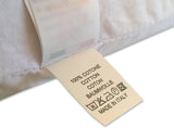 Naturlatex pude Double Wave Model - Perforeret latex pude Ultra åndbar Naturlig og sund restitution - Højeste komfort Ergonomisk Antibakteriel - 100% Made in Italy Naty Shop standard puder