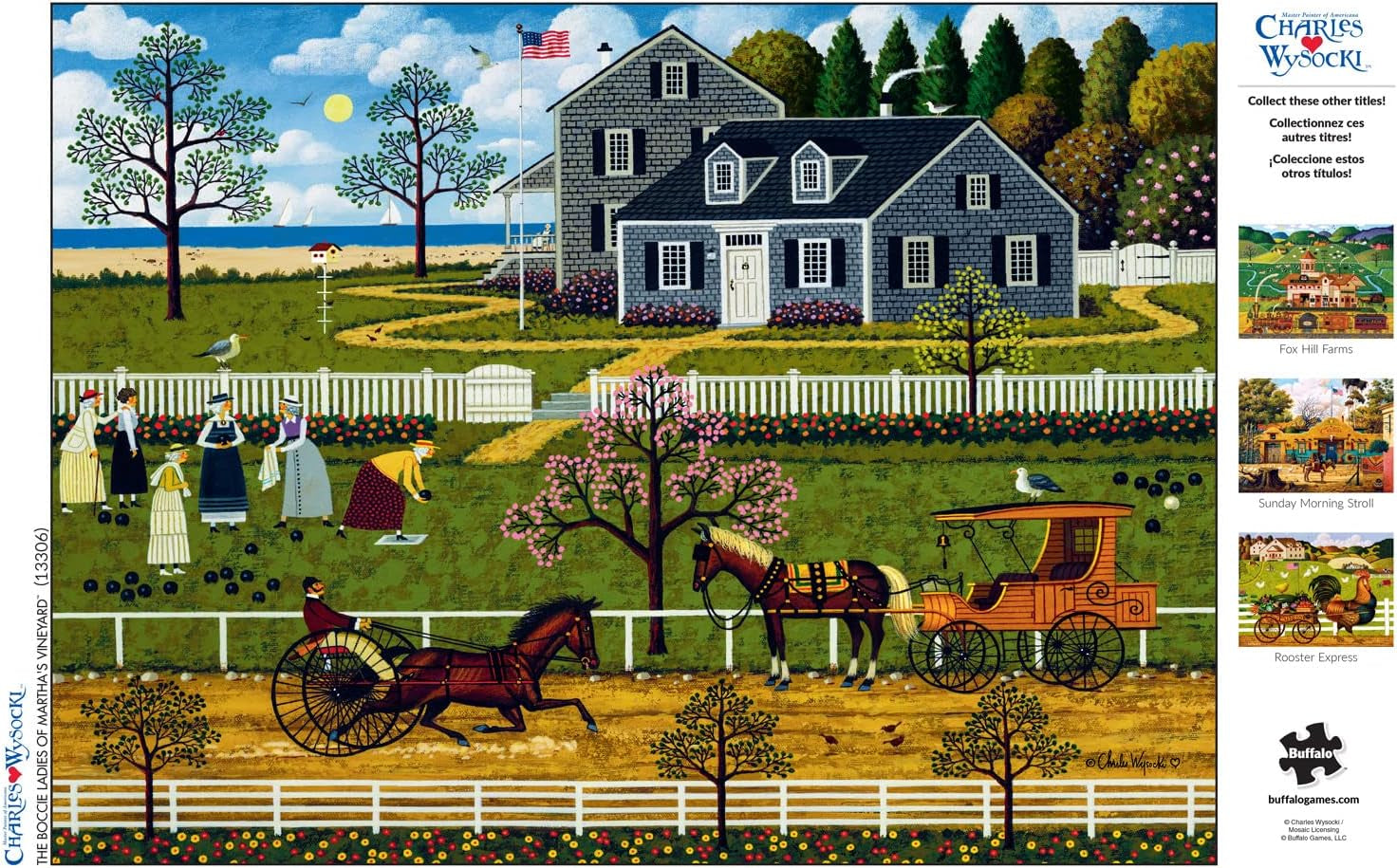 Buffalo Games - Charles Wysocki - Boccia damer fra Marthas Vineyard - puslespil 1000 brikker Puslespil Naty Shop