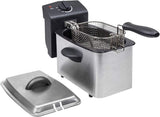 Tristar frituregryde i rustfrit stål - Med 2 liters kapacitet, koldzonefunktion og justerbar termostat op til 190°C, FR-6919, sølv Hvidevarer Naty Shop
