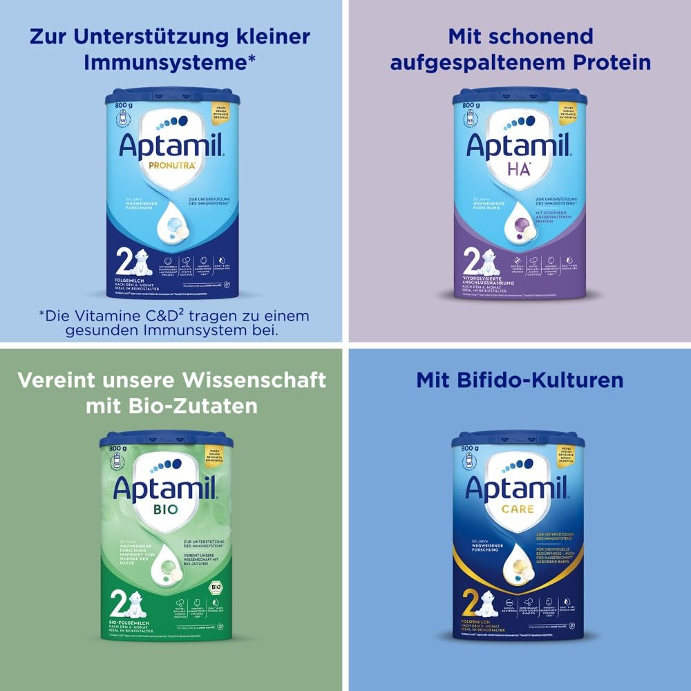 Aptamil Care 2 – Også velegnet til babyer født ved kejsersnit – 1 x 800 g