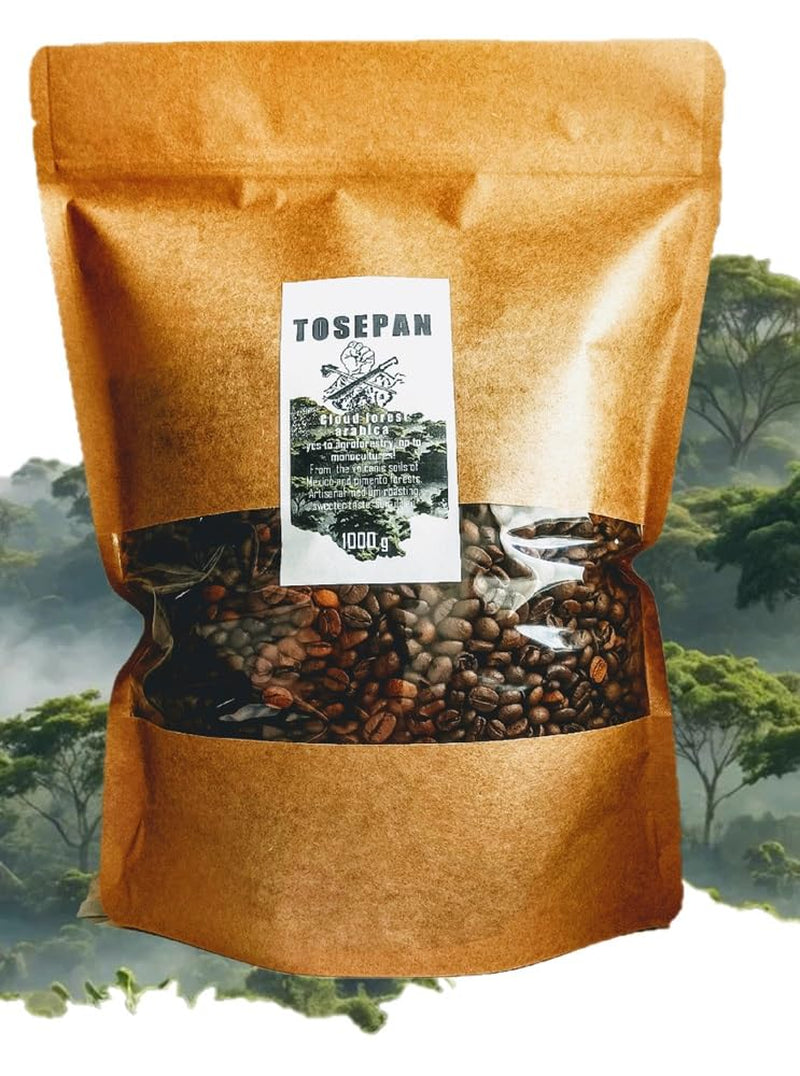 Tosepan Arabica kaffe fra den tropiske skov i Mexico 1000 g