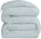 Utopia Sengetøj Helsæson Dyne 250g/m² Plys silikoniseret fiberfyld Dobbeltseng syet i æske (dobbeltseng XL lysegrå) Naty Shop dyner og dyner