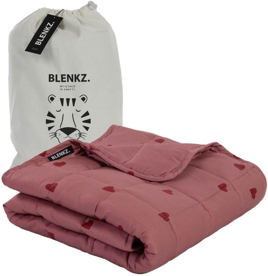 Vægtet babytæppe | 3,5 kg | 100X150cm | Terapi tæppe | Vægtede tæpper | Tungt tæppe (blåt tigeransigt, 3,5Kg-100X150 Cm) BLENKZ Senge og tæpper. Hjerte pink rød 3,5Kg-100X150 Cm