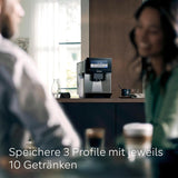 Siemens EQ900 TQ903D03 Automatisk Espressomaskine, App Control, Intuitiv Touch Display, Barista Mode, AromaBoost, Støjreduktion, Premium Kværn, Automatisk Damprensning, 1500 W, Rustfrit stål