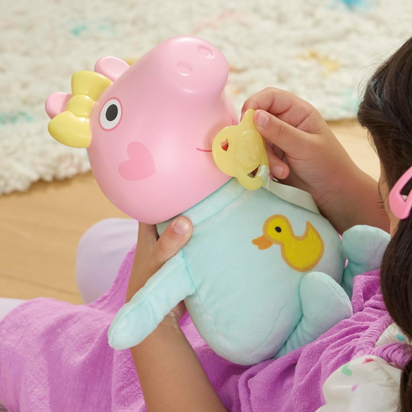 Peppa Pig 28 cm Evie Interactive Doll med 20 lyde og mange funktioner, legetøjssæt til børn fra 3 år og opefter