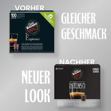 Caffè Vergnano 1882 - Èspresso Kompostierbare Kaffeekapseln , kompatibel med Nespresso, Intenso (Intenso) - Packung Enthälts 100 Kapseln