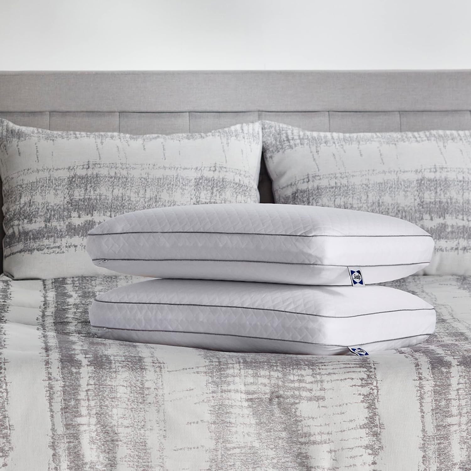 Sealy Essentials Memory Foam Pude Standard hvid 2 stk Naty Shop Standard puder 2 stk