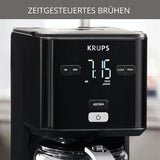 Krups Smart'n Light kaffemaskine med timer, til 1,25 liter filterkaffe, holde varm funktion, automatisk sluk, sort, KM600810