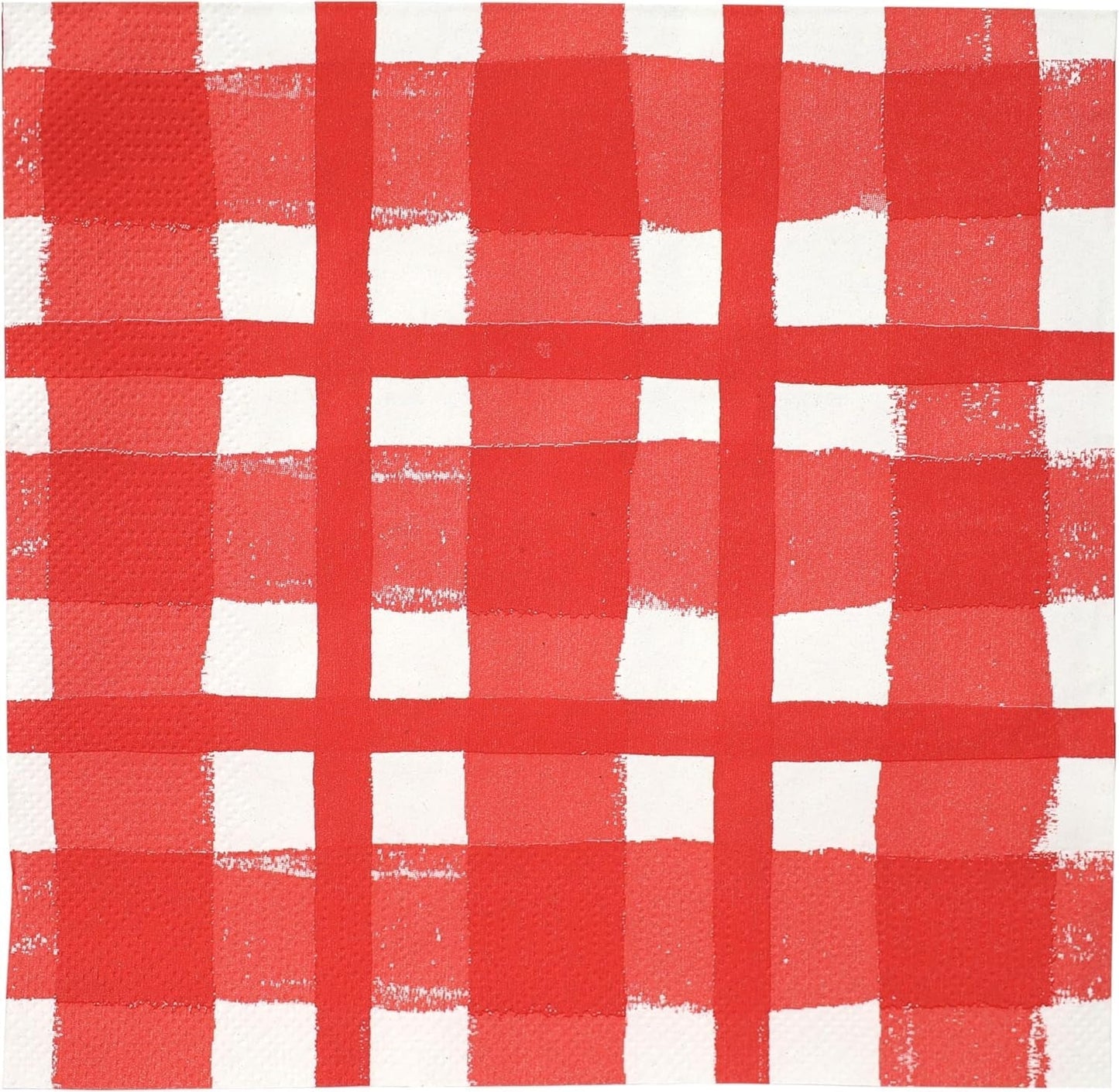 Taleborde 20 X gule Gingham engangsservietter af genbrugspapir til udendørs sommerpicnic og middage, miljøvenlige til fødselsdagsfester, påske, bryllupper, grill, 3 lag 33 cm