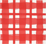Taleborde 20 X gule Gingham engangsservietter af genbrugspapir til udendørs sommerpicnic og middage, miljøvenlige til fødselsdagsfester, påske, bryllupper, grill, 3 lag 33 cm