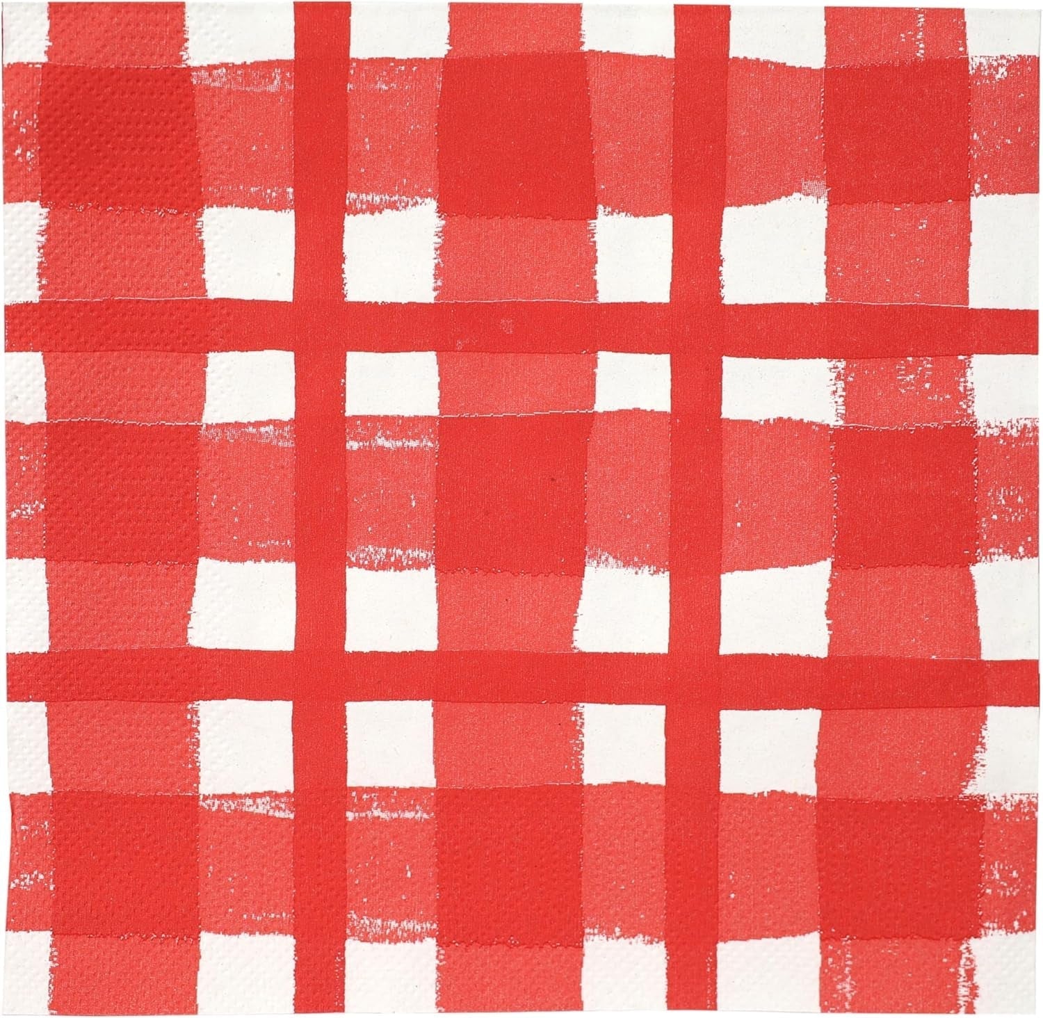 Taleborde 20 X gule Gingham engangsservietter af genbrugspapir til udendørs sommerpicnic og middage, miljøvenlige til fødselsdagsfester, påske, bryllupper, grill, 3 lag 33 cm