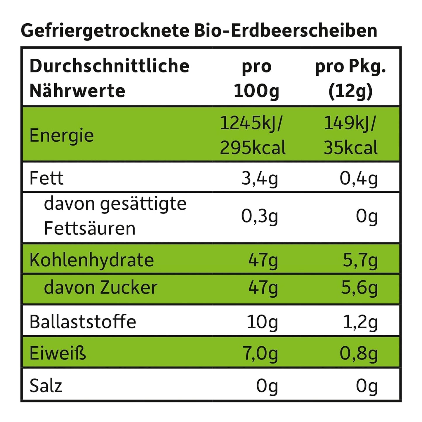 FRECHE FREUNDE Økologiske jordbærfrugtchips, frysetørrede frugtchips, naturligt skåret tørret frugt uden tilsat sukker, vegansk, laktosefri, glutenfri, pakke med 12 (12 x 12g)