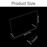 Akrylglas negledisplaypanel med displaystrimler og nanoklæbemiddel, neglespidsdisplay, transparent neglekunstfarvekort, neglekunstdisplay, negletræningsdisplay (gennemsigtig)