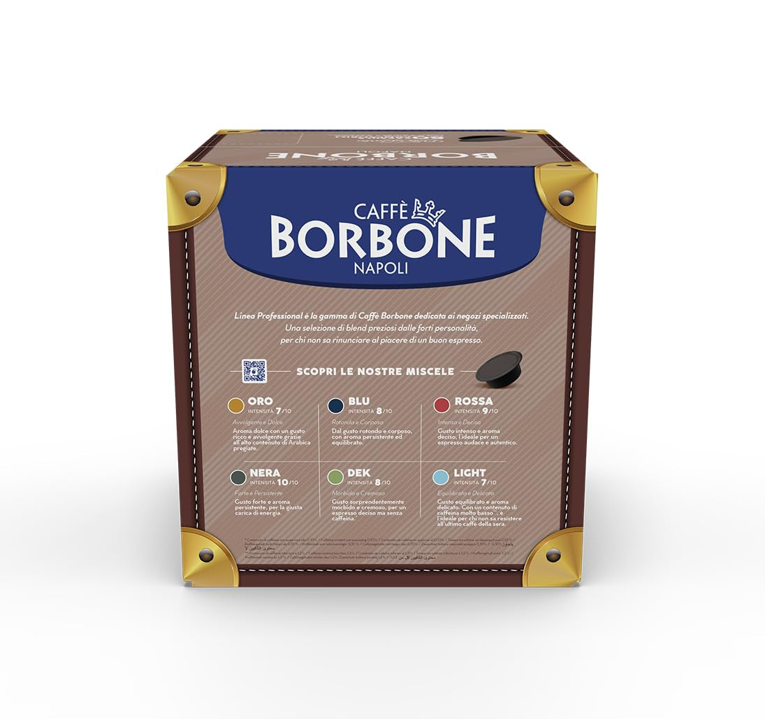 Caffè Borbone Don Carlo Blaue Blend - 50 Kapseln - Kompatibel med Lavazza®* A Modo Mio®* Haushalts-Espressomaschinen