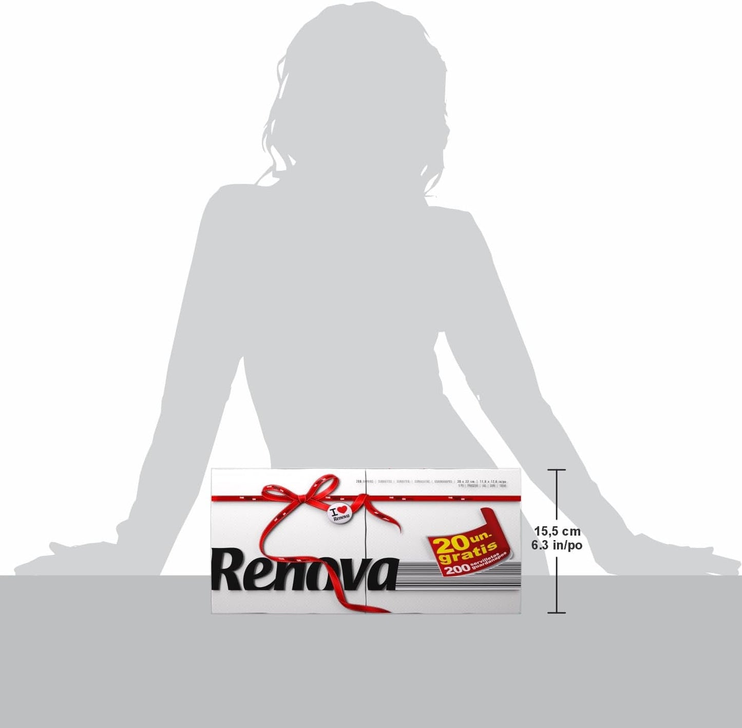 Renova papirservietter, 1 stk