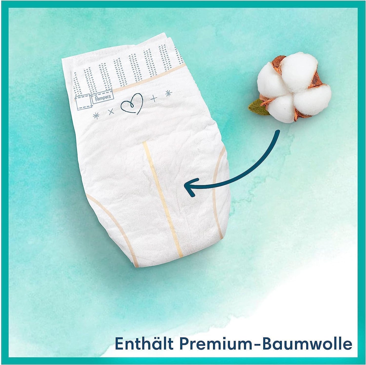 Harmonie Babyblesæt Størrelse 2 (4-8 kg, 240 stk.) MÅNEDSÆSKE og Harmonie Aqua Baby Vådservietter Box 720 Servietter (15 x 48), Baby Essentials
