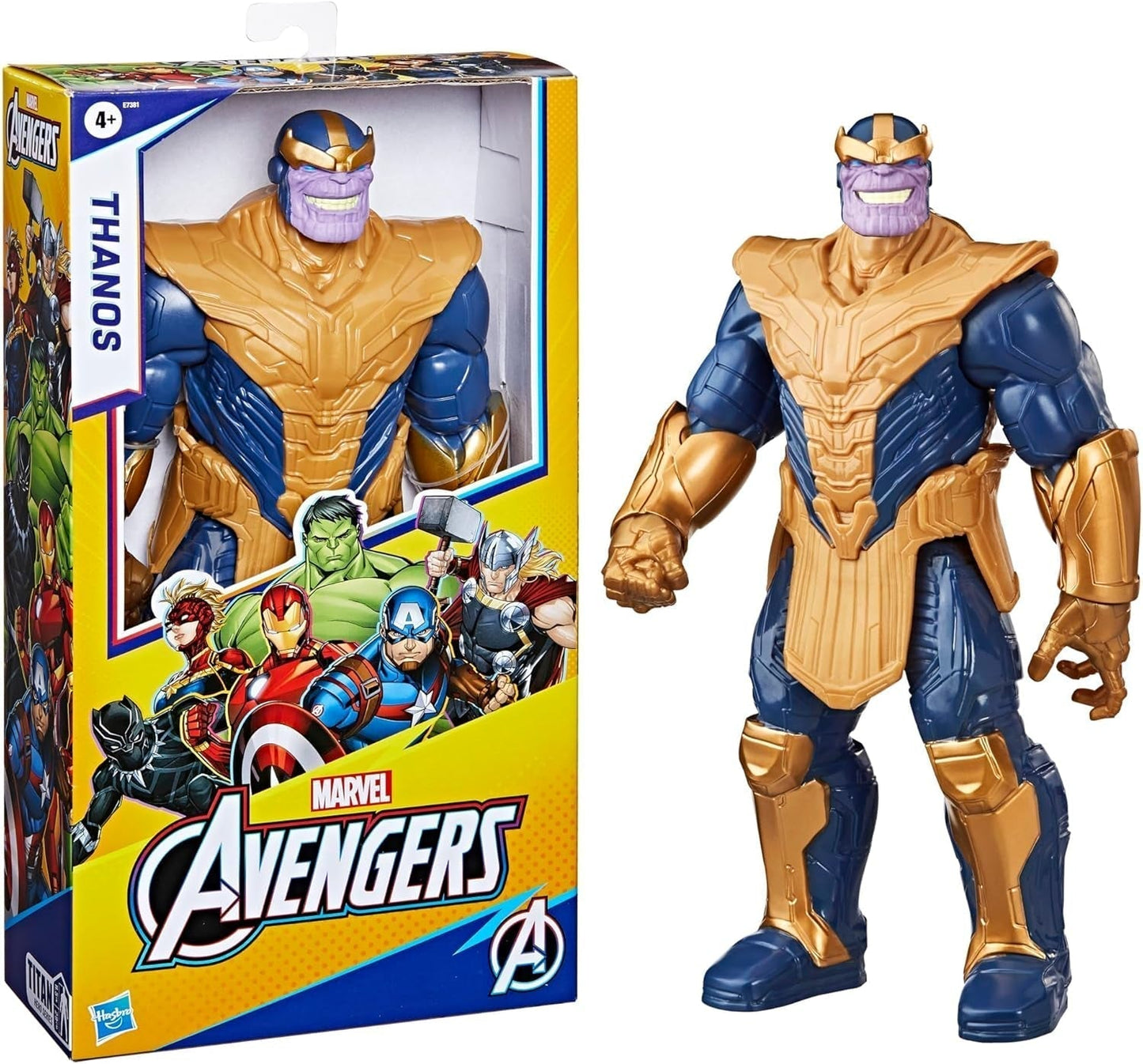 Marvel Avengers Titan Hero Series Deluxe Thanos Action Figur Brun Actionfigurer Naty Shop