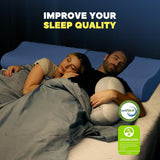 Nakkesmertelindring Kølende Nakkepude Memory Foam Sovepuder Livmoderhalspude til nakke- og skuldersmerter Ergonomisk Sengepude Nakkestøttepude til mave Rygsovende livmoderhals-ortopædiske puder Naty Shop