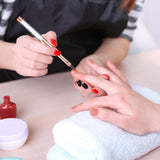 6 stk neglebørster med hætte Nail UV Gel Akryl neglebørste Nail Gel Brush Delvis Nail Art børstesæt