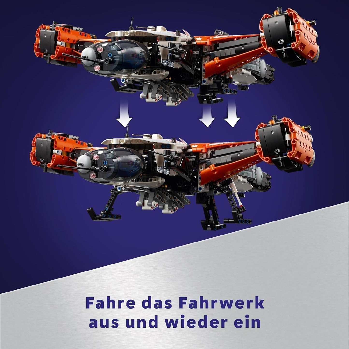 LEGO Technic Vtol Space Transporter LT81, Rumbyggesæt, Rumlegetøj, Rumskib, Mini Rover Legesæt, Gave til drenge og piger over 10 år 42181 Byggesæt Besuche den LEGO-Store