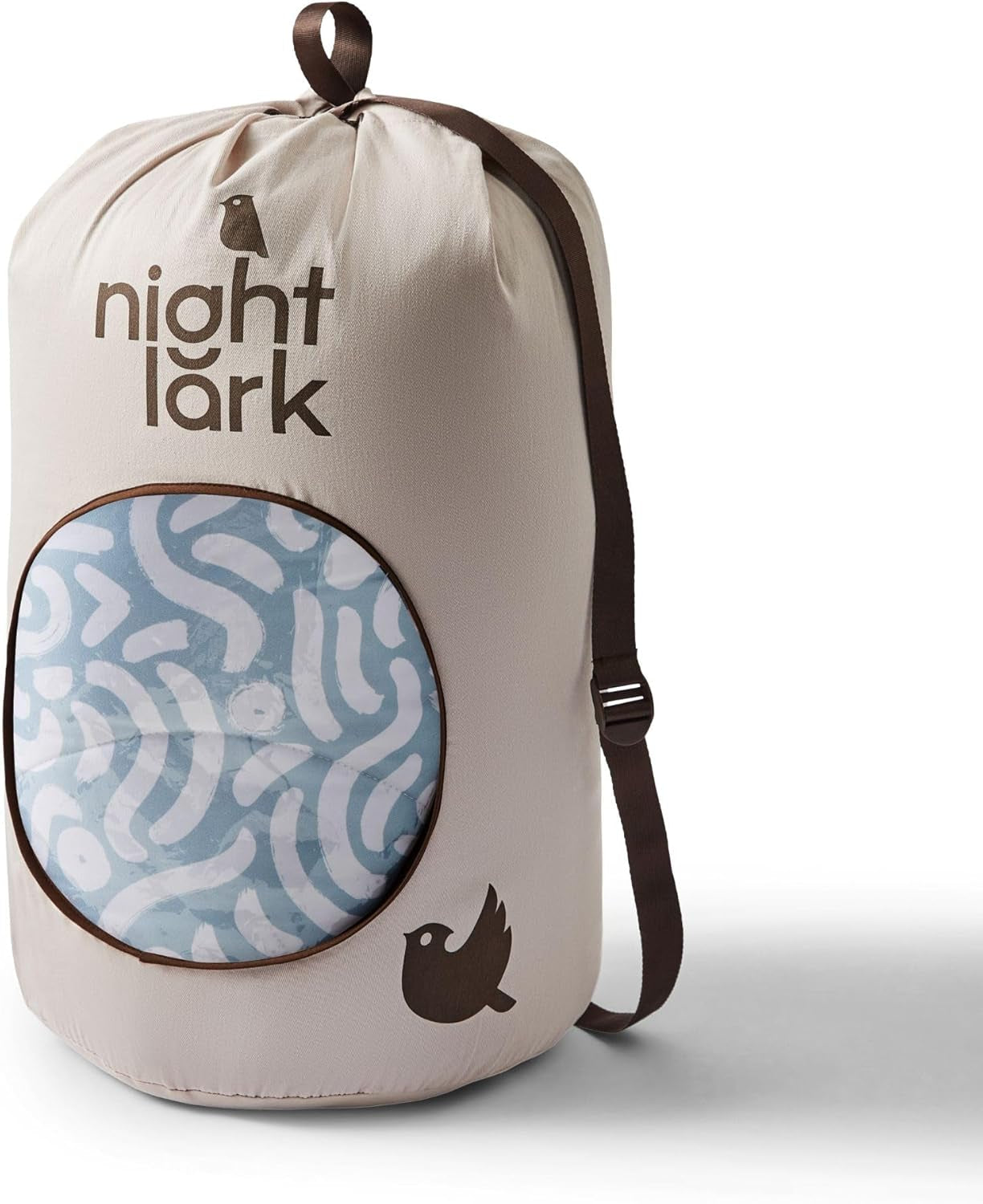 Night Lark Coverless Dyne Super King 6 Tog Forår Sommer - Abstrakte Bølger. Super blødt, behageligt og let tæppe. Maskinvaskbar og hurtigtørrende, alt i ét vendbart pudebetræk sæt Naty Shop dyner og dyner