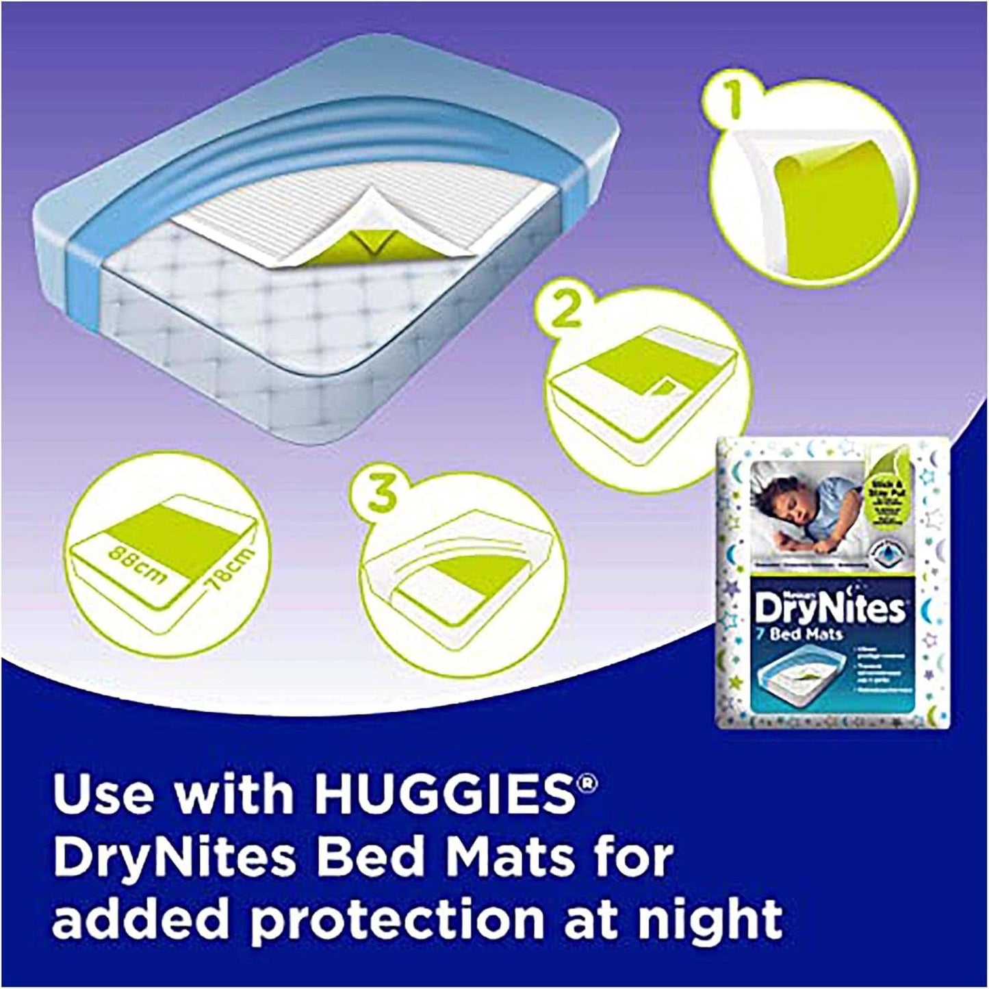Huggies Drynites drenge 8-15 år, 9 stykker (pakke med 2) Naty Shop