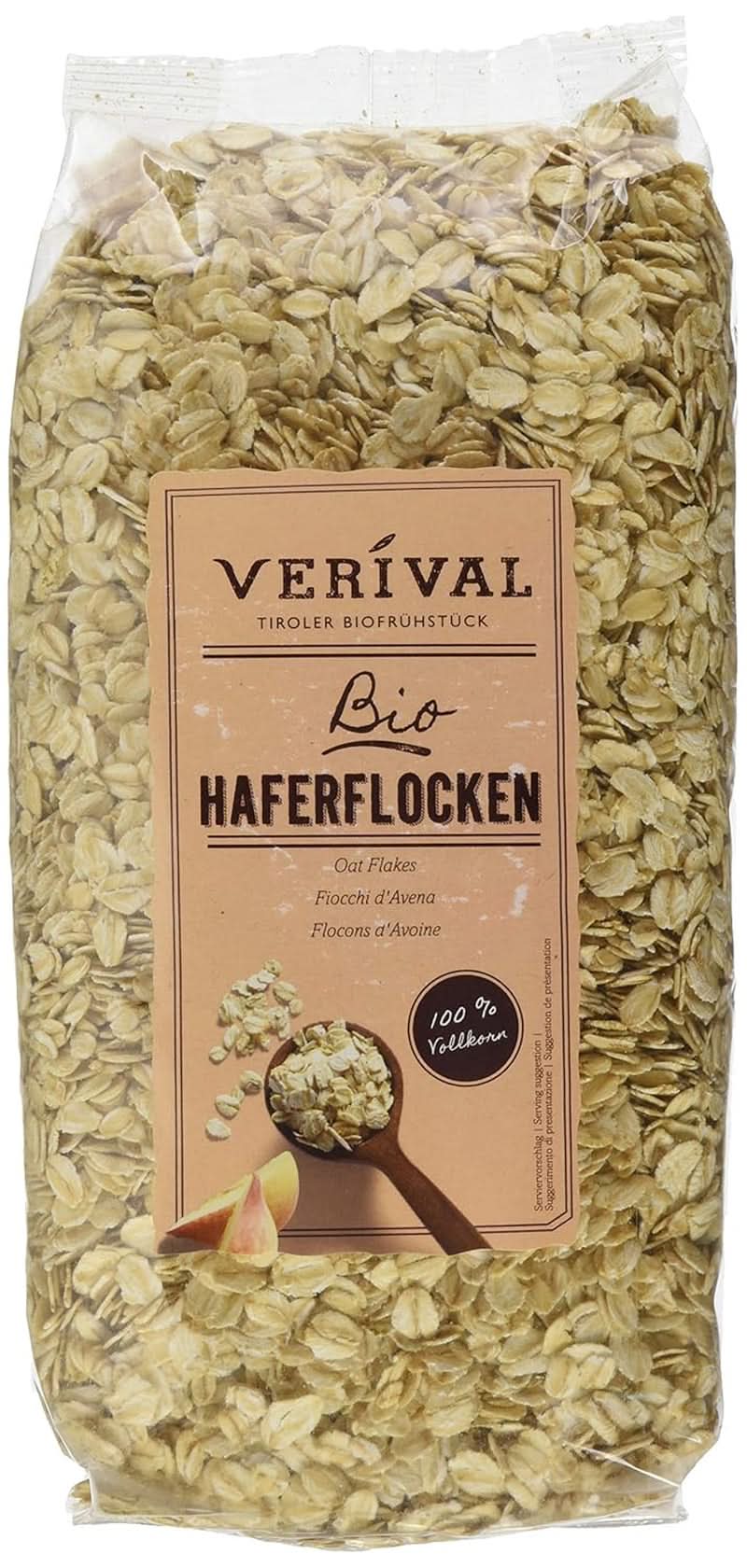 Verival Oatmeal - Økologisk, pakke med 6 x 500 gram Cereale Naty Shop