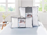 Badenia Trendline Comfort pude med bomuldsbetræk, 40 X 80 cm, hvid, Oeko-Tex certificeret, produceret efter den tyske kvalitetsstandard Naty Shop standard puder