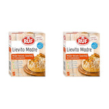 RUF Lievito Madre Sauerteig, Milder Weizen-Sauerteig, Mutterteig, Kurze Teigruhe Durch Enthaltene Trockenhefe, Lievito Madre Getrocknet Für Brot, Baguette, Focaccia, 3X35G Blanding til bagning og madlavning Naty Shop 35 G (6Er Pack) Kurze Teigruhe