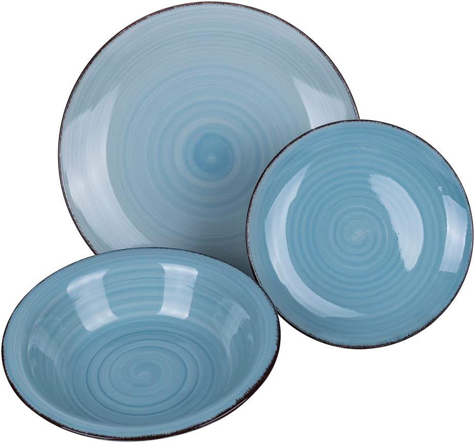 VDE 1996 Baita Acqua Ocean 5907301 Tafelservice aus Steingut, 18-teilig