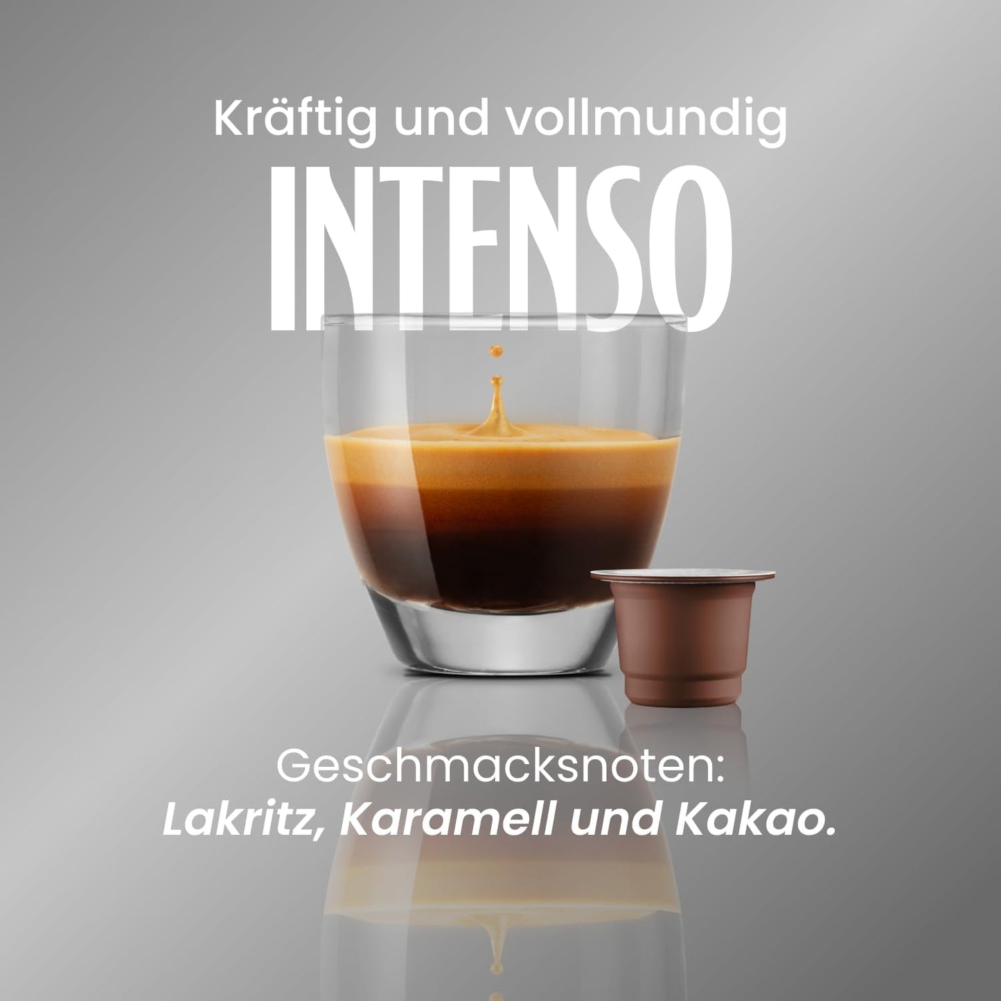Caffè Vergnano 1882 - Èspresso Kompostierbare Kaffeekapseln , kompatibel med Nespresso, Intenso (Intenso) - Packung Enthälts 100 Kapseln