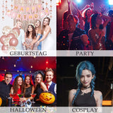 Øjeblikkelig hårfarve 6 farver Midlertidig hårmascara til piger og kvinder vaskbart hår kridt regnbuehårmascara hårfarve til karneval Halloween cosplay fest fødselsdag (A) Naty Shop hårfarve